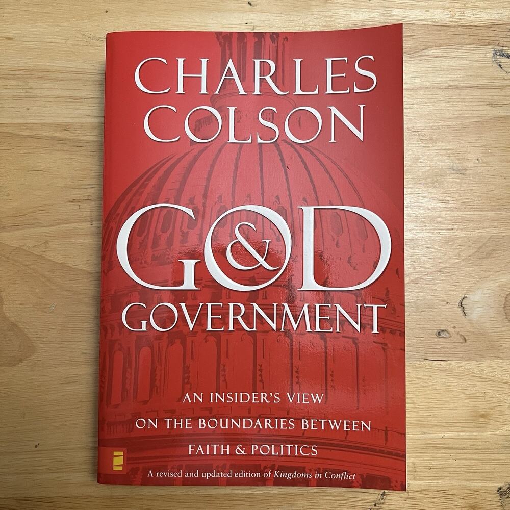 God and Government Paperback Book By Charles W Colson Nonfiction 2007